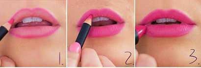 آرایش جدید,آرایش لب,تکنیک های آرایشی