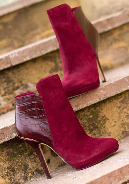 مدل بوت و نیم بوت به رنگ سال 2023-1402 ویوا مگنتو (Viva Magenta),مدل بوت ها به رنگ سال 2023-1402,مدل های بوت به رنگ مد سال