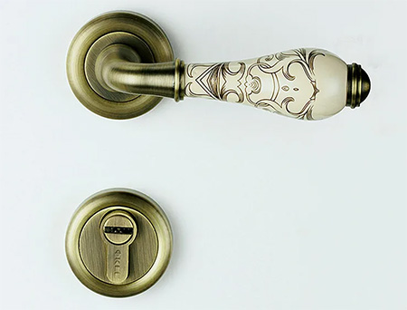 انواع دستگیره در, دستگیره اتاق خواب, دستگیره درب دوتکه