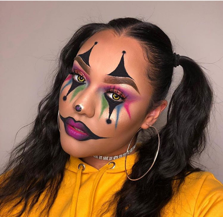 آرایش صورت مدل های دلقکی,مدل آرایش هالووین,آرایش دلقکی