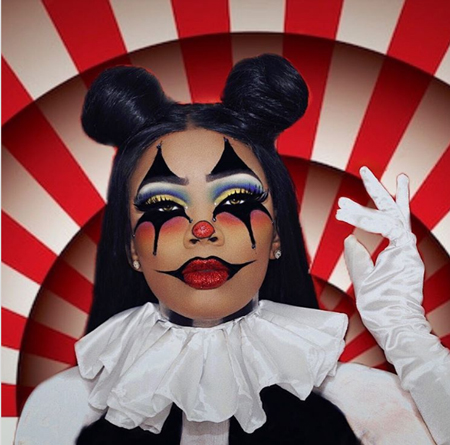 آرایش صورت مدل های دلقکی,مدل آرایش هالووین,آرایش دلقکی