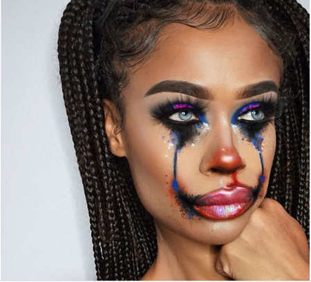 آرایش صورت مدل های دلقکی,مدل آرایش هالووین,آرایش دلقکی