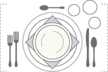 مبانی چیدن میز میان وعده,چیدن میز ناهار