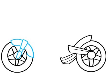 آموزش نقاشی موتور سیکلت
