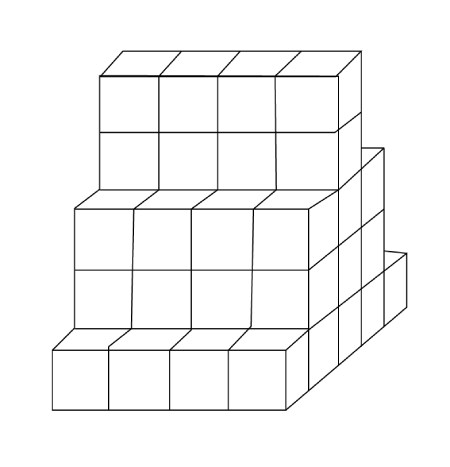 شمارش تعداد مکعب ها