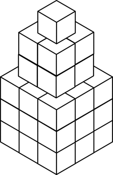 کاربرد حل سوالات شمارش تعداد مکعب ها