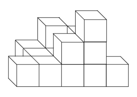 نمونه هایی از سوالات شمارش تعداد مکعب ها