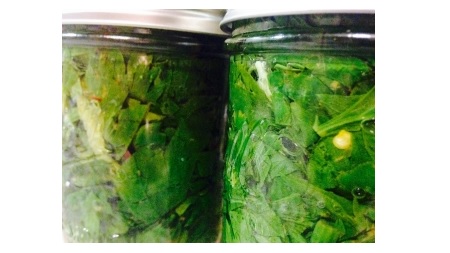 ترشی برگ کرفس , ترشی برگ کرفس خانگی, ترشی برگ کرفس و سرکه