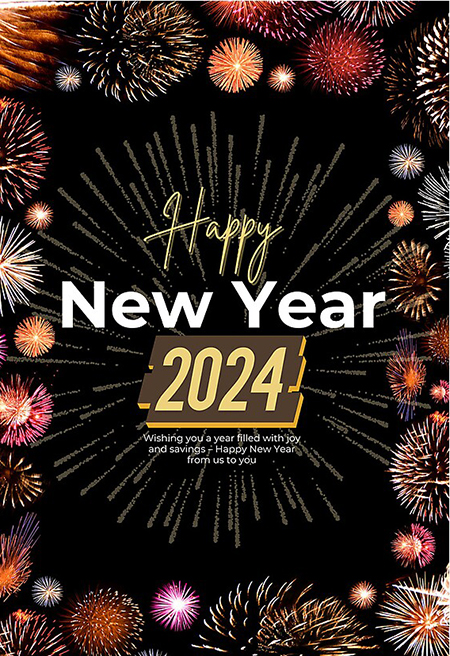 کارت پستال تبریک سال 2024, کارت پستال سال نو مبارک