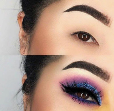 آرایش چشم پف دار,چشم پفدار,اصول آرایش چشم پف دار