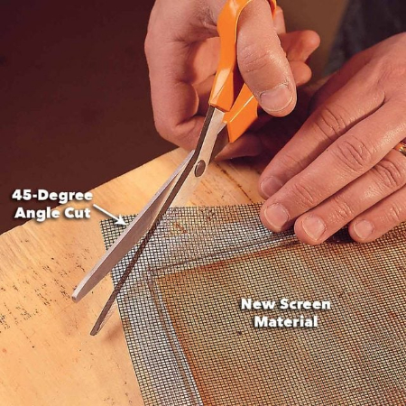 تعویض توری پنجره, تعویض توری بدون قاب