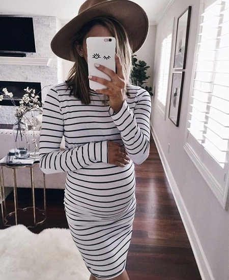 مدل لباس بارداری شیک, ست لباس بارداری, ست کردن لباس در دوران بارداری