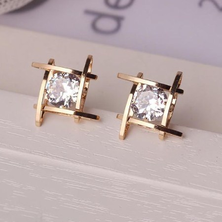 گوشواره میخی سنگ دار