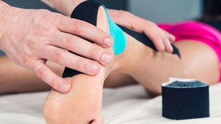 تکنیک های تیپینگ , بانداژ های تیپینگ , تیپینگ مچ پا