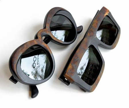 نمونه هایی از عینک چوبی