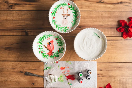 آموزش نقاشی روی ماست با قلمو