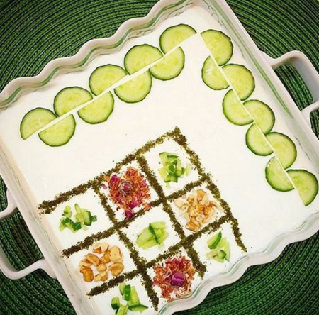 تزیین ماست با شکلات و شیرینی‌پزی