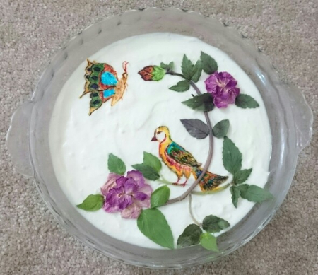 آموزش نقاشی روی ماست