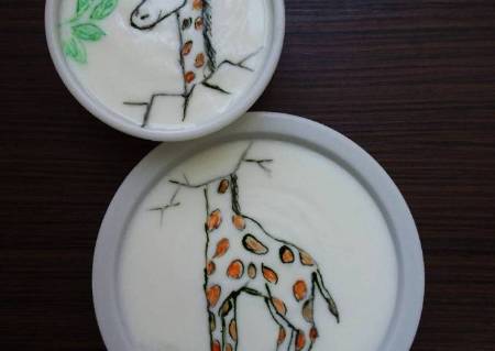 تزیینات خلاقانه ماست برای کودکان