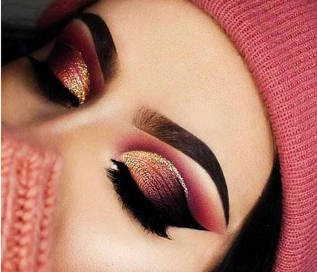 مدل آرایش چشم,آرایش چشم دخترانه برای عروسی,مدل ارایش چشم