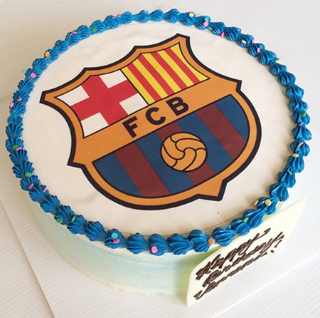 مدل کیک تولد بارسلونا,کیک بارسلونا