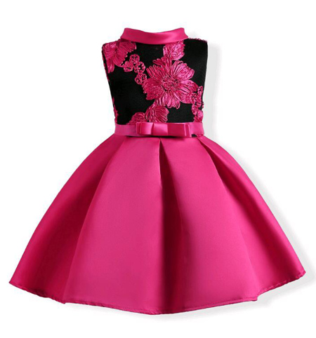 پیراهن پرنسسی بچه گانه, پیراهن مجلسی فنردار بچه گانه