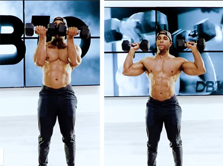 چربی سوزی شکم, برنامه چربی سوزی با دمبل, تمرینات چربی سوزی با دمبل