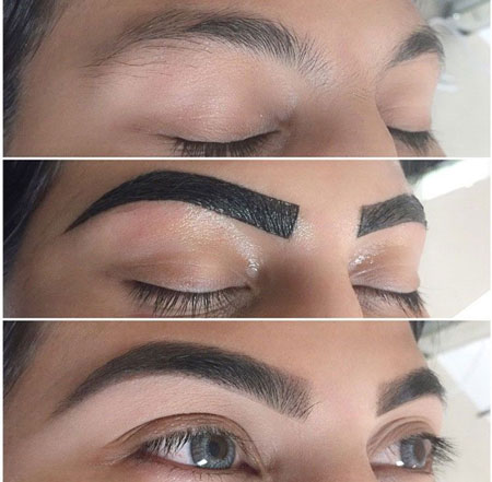 رنگ ابرو, رنگ کردن ابرو با دارچین, روشن کردن ابرو با اکسیدان خالی