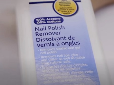 پاک کردن لاک ناخن کاشت, پد ریموو ژلیش, پاک کردن ژلیش در خانه