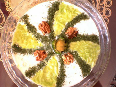 تزیین ماست و خیار , تصاویر تزیین ماست وخیار