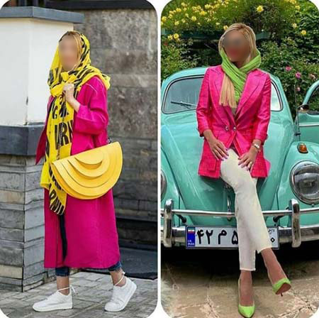 ست مانتو سرخابی کوتاه, ست مانتو سرخابی و سفید, ست مانتو سرخابی بلند