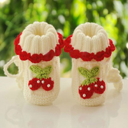 مدل جوراب بافتنی بچه گانه, مدل کفش بافتنی