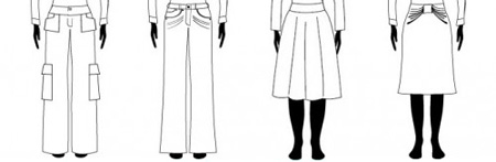 قانون های کلی برای اندام های مستطیل,لباس های مناسب خانم های مستطیل