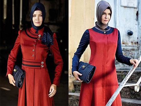 رنگ مانتو 92 , مدل و رنگ مانتو 92