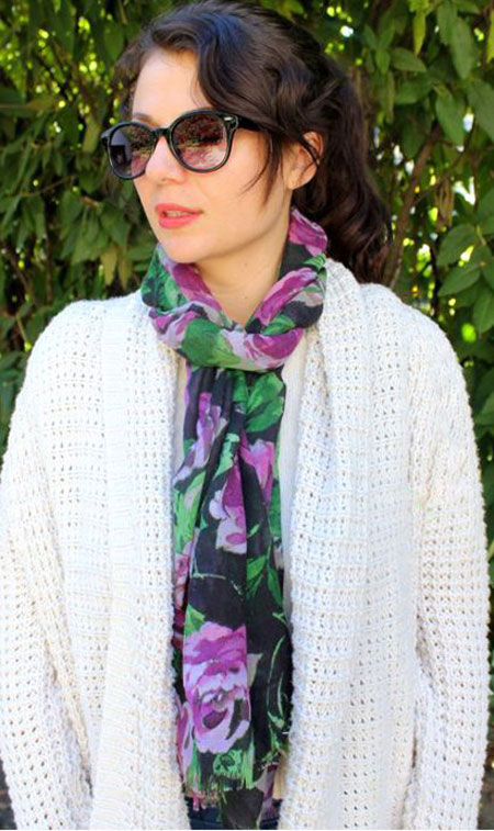 جدیدترین مدل بستن شال گردن, ایده بستن شال گردن