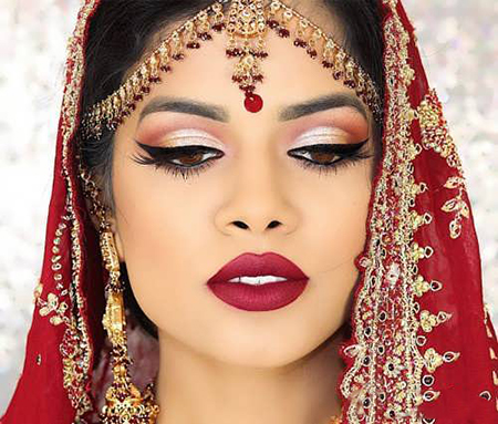 آرایش هندی،مدل آرایش هندی،آموزش آرایش هندی