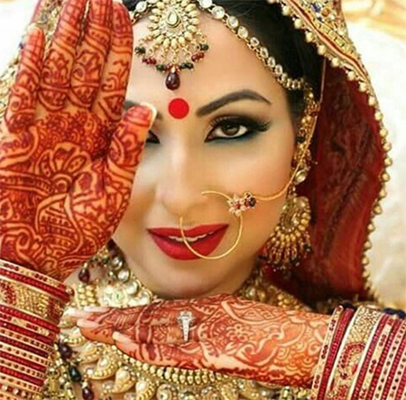 آرایش هندی،مدل آرایش هندی،آموزش آرایش هندی