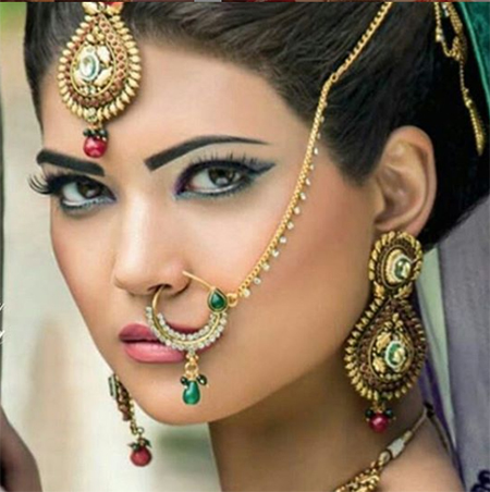 آرایش هندی،مدل آرایش هندی،آموزش آرایش هندی