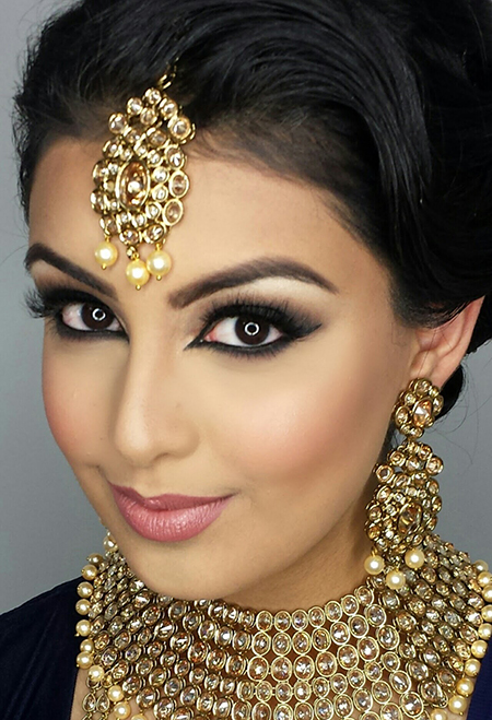 آرایش هندی،مدل آرایش هندی،آموزش آرایش هندی