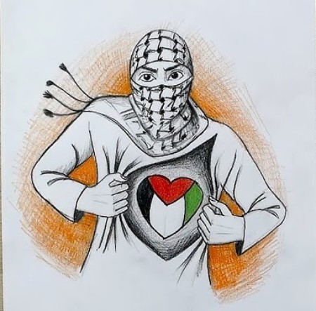 نقاشی زیبا درباره فلسطین