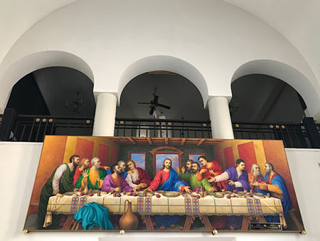 کلیسای مریم مقدس تهران, سبک معماری کلیسای مریم مقدس,نقاشی های کلیسای مریم مقدس تهران