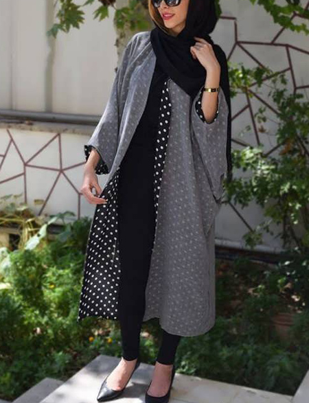 راهنمای ست کردن با مانتو خاکستری,نحوه ست کردن مانتو طوسی و خاکستری