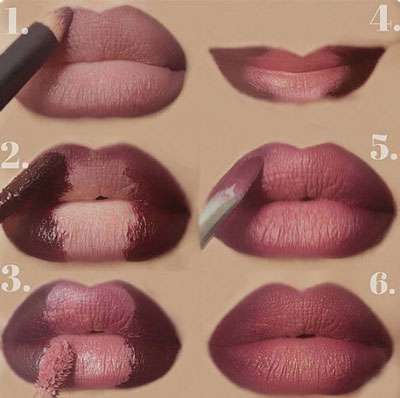 آرایش لب های نازک,گریم لب,برجسته سازی لب