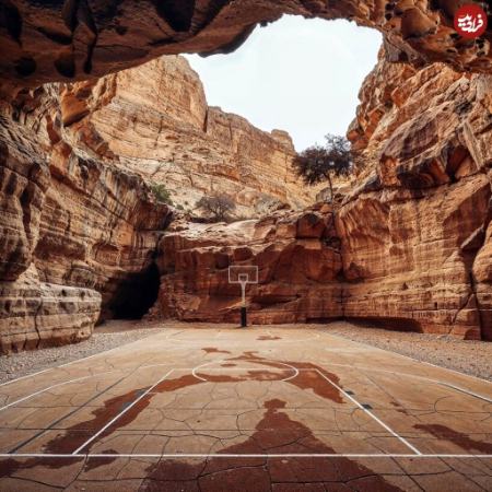 زمین‌های بسکتبال در بیابان‌های عربستان،اخبار گوناگون،خبرهای گوناگون