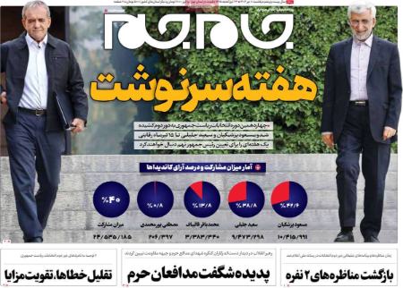 تیتر روزنامه ها،روزنامه های سیاسی و اقتصادی