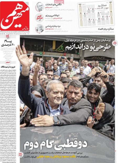 تیتر روزنامه ها،روزنامه های سیاسی و اقتصادی