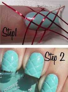 طراحی ناخن,برجسته شدن ناخن ,لاک ناخن