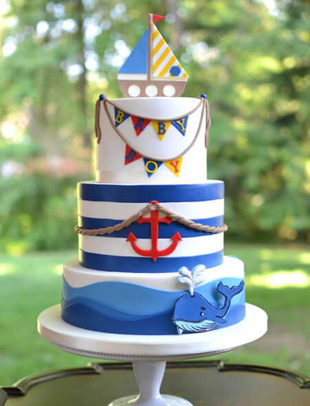 تصاویر کیک تولد با تم ملوان, تصاویر کیک های تولد