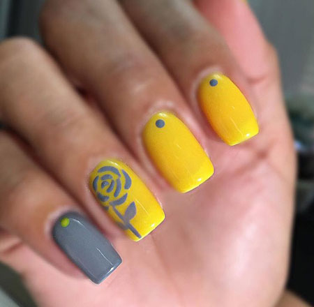 مدل ناخن رنگ سال 2021,مدل ناخن رنگ سال,طرح های لاک ناخن رنگ سال 2021