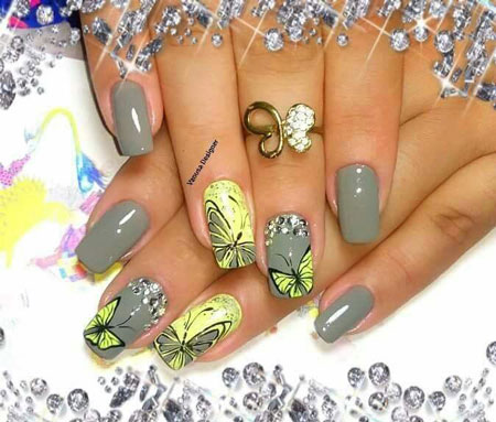 مدل ناخن رنگ سال 2021,مدل ناخن رنگ سال,طرح های لاک ناخن رنگ سال 2021